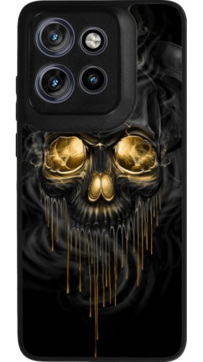 Motorola Moto S50 Case Hülle - Silikon schwarz Skull 02