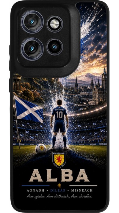 Motorola Moto S50 Case Hülle - Silikon schwarz Fussball Schottland splash 2026