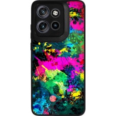 Coque Motorola Moto S50 - Silicone rigide noir Splash paint