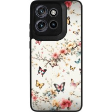 Motorola Moto S50 Case Hülle - Silikon schwarz Frühling 25 Leichte Schmetterlinge