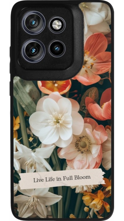 Motorola Moto S50 Case Hülle - Silikon schwarz Full Bloom Spring 2026