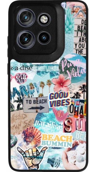 Motorola Moto S50 Case Hülle - Silikon schwarz Summer 20 collage