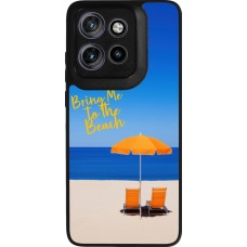Motorola Moto S50 Case Hülle - Silikon schwarz Summer 2025 Bring me to the beach