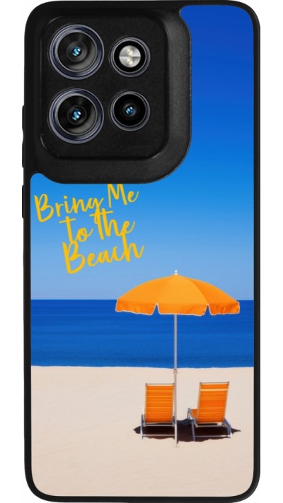 Motorola Moto S50 Case Hülle - Silikon schwarz Summer 2025 Bring me to the beach