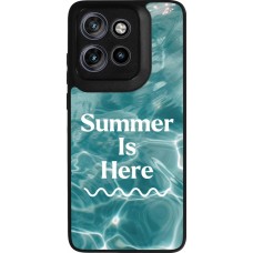 Coque Motorola Moto S50 - Silicone rigide noir Summer 2025 Summer is here