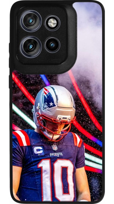 Motorola Moto S50 Case Hülle - Silikon schwarz Super Bowl 26 Patriots 3