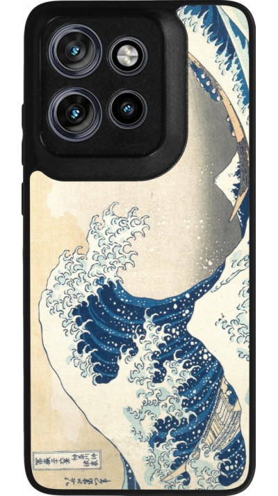 Motorola Moto S50 Case Hülle - Silikon schwarz Kunstbild - Die große Welle vor Kanagawa - Hokusai