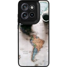 Motorola Moto S50 Case Hülle - Silikon schwarz Travel 01