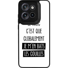 Motorola Moto S50 Case Hülle - Silikon schwarz Le truc globalement bats les couilles