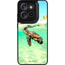 Coque Motorola Moto S50 - Silicone rigide noir Turtle Underwater