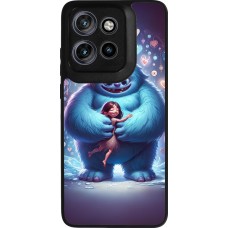 Motorola Moto S50 Case Hülle - Silikon schwarz Valentin 2024 Flauschige Liebe