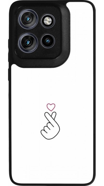 Coque Motorola Moto S50 - Silicone rigide noir Valentine 2024 heat by Millennials