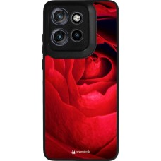 Motorola Moto S50 Case Hülle - Silikon schwarz Valentine 2022 Rose