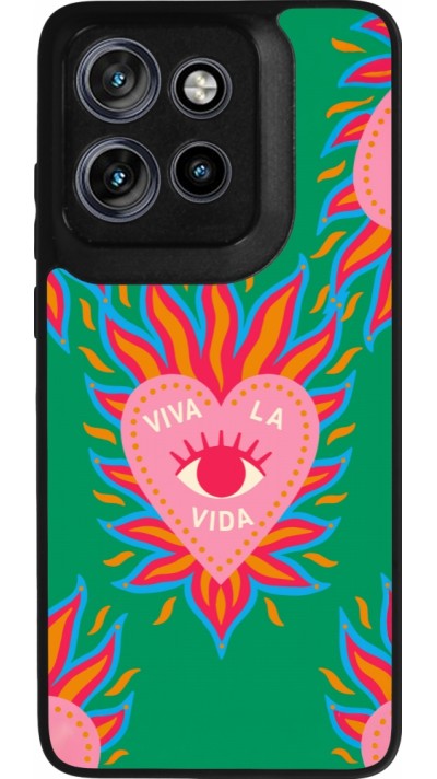 Motorola Moto S50 Case Hülle - Silikon schwarz Viva la vida 2026