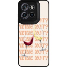 Motorola Moto S50 Case Hülle - Silikon schwarz Wine not