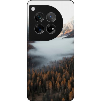 OnePlus 12 Case Hülle - Silikon schwarz Autumn 22 forest lanscape