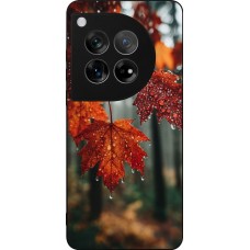Coque OnePlus 12 - Silicone rigide noir Autumn 25 Rain