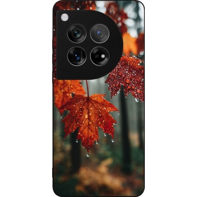 Coque OnePlus 12 - Silicone rigide noir Autumn 25 Rain