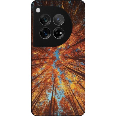 Coque OnePlus 12 - Silicone rigide noir Autumn 25 Trees