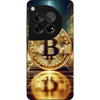 OnePlus 12 Case Hülle - Silikon schwarz Bitcoin Stehen