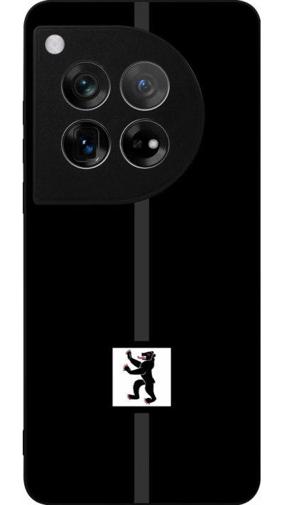 Coque OnePlus 12 - Silicone rigide noir Canton AI noir