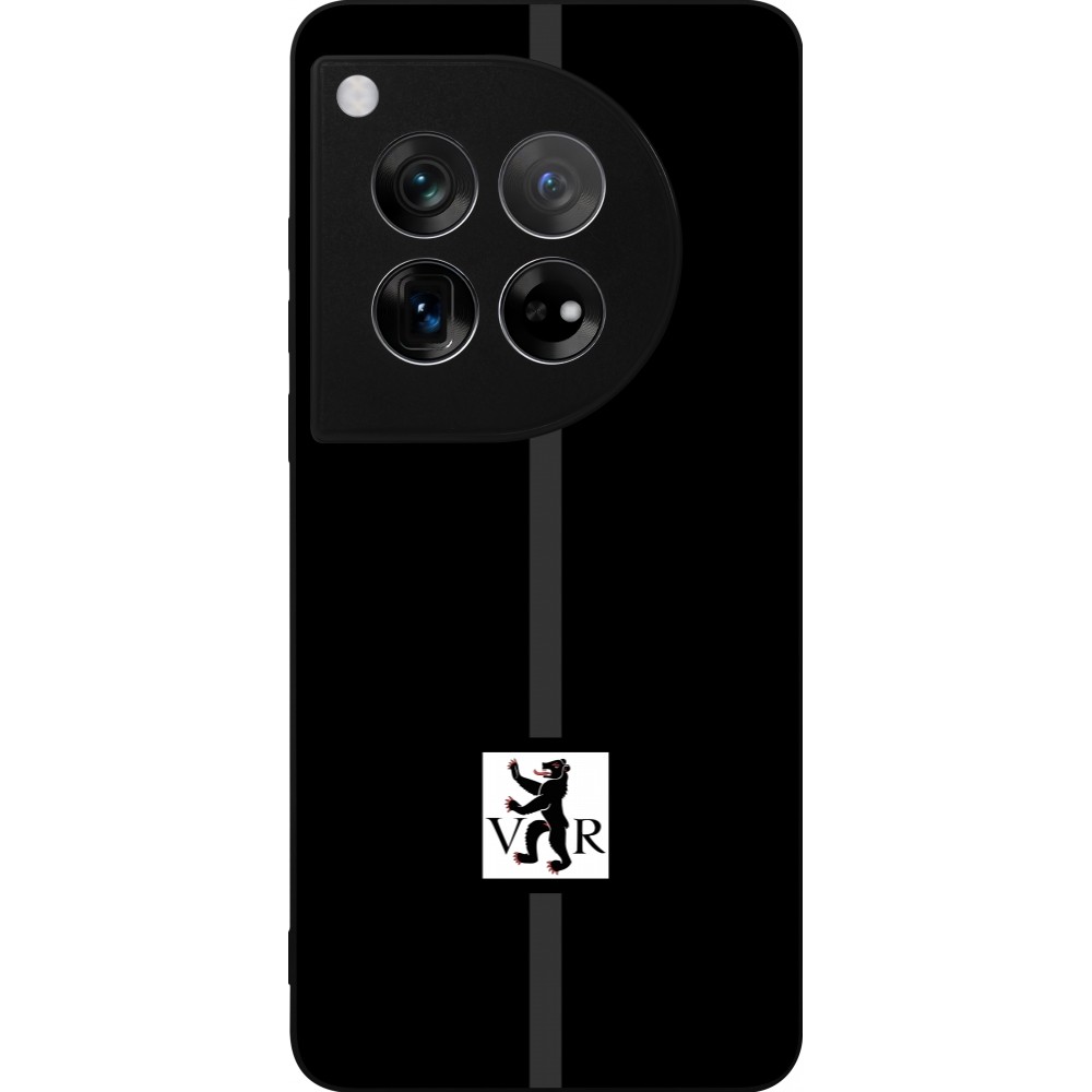 Coque OnePlus 12 - Silicone rigide noir Canton AR noir