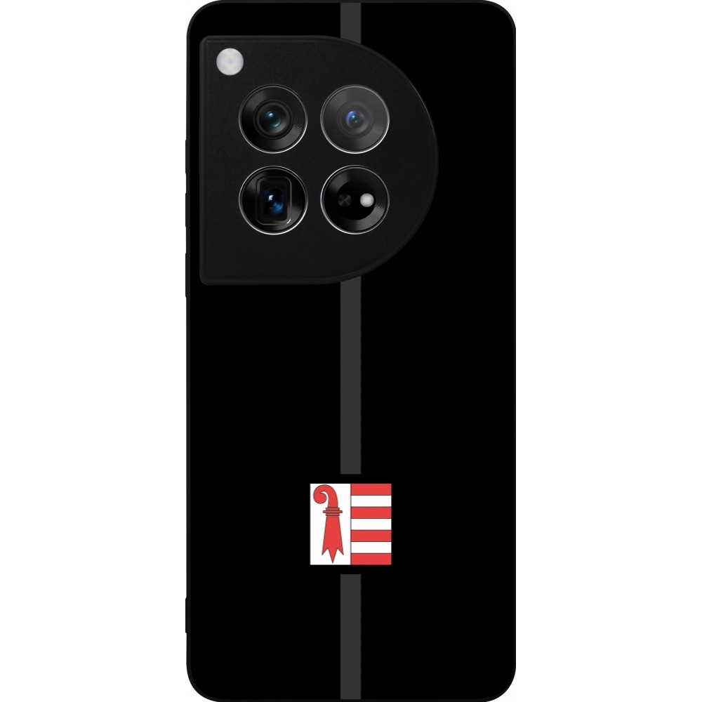 Coque OnePlus 12 - Silicone rigide noir Canton JU noir
