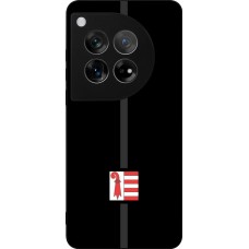 Coque OnePlus 12 - Silicone rigide noir Canton JU noir