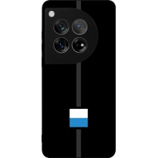 Coque OnePlus 12 - Silicone rigide noir Canton LU noir
