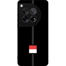Coque OnePlus 12 - Silicone rigide noir Canton SO noir