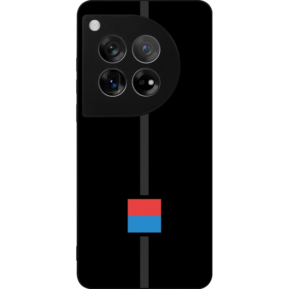 Coque OnePlus 12 - Silicone rigide noir Canton TI noir
