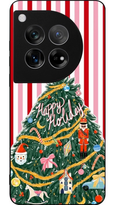 OnePlus 12 Case Hülle - Silikon schwarz Christmas 25 Happy Holiday