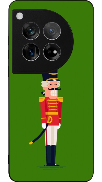 OnePlus 12 Case Hülle - Silikon schwarz Christmas 25 Nutcracker Green