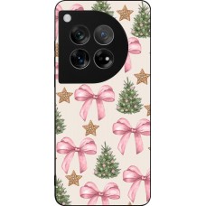 OnePlus 12 Case Hülle - Silikon schwarz Christmas 25 Vintage Ribbons