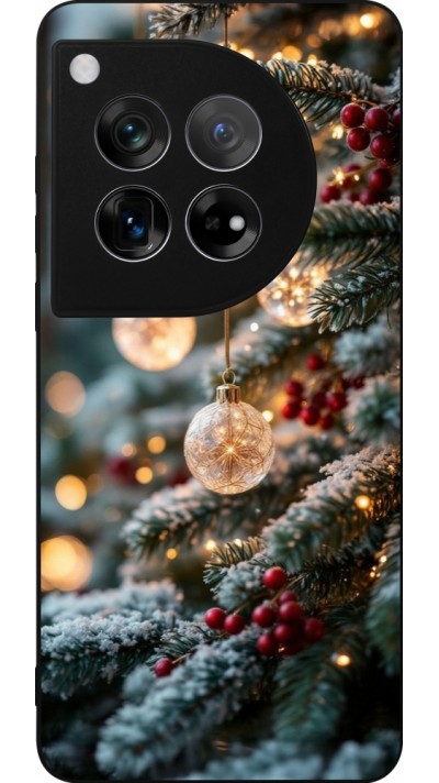 OnePlus 12 Case Hülle - Silikon schwarz Christmas 25 Xmas Decorated Tree