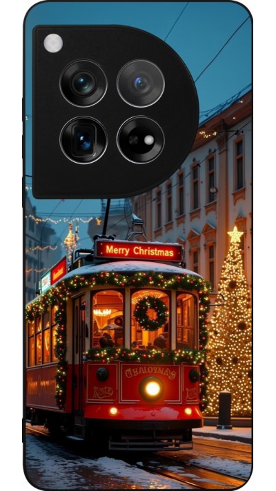 OnePlus 12 Case Hülle - Silikon schwarz Christmas 25 Xmas Train