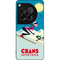 OnePlus 12 Case Hülle - Silikon schwarz Crans-Montana Ski Downhill