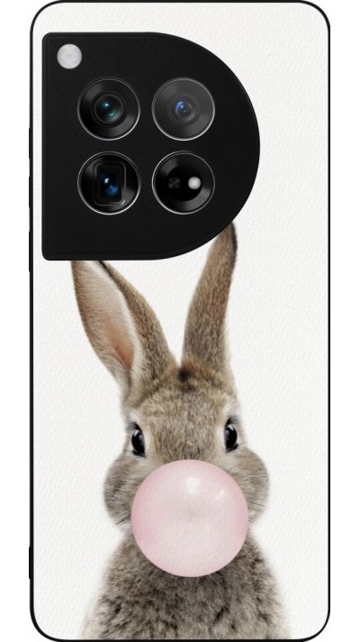 OnePlus 12 Case Hülle - Silikon schwarz Easter 2023 bubble gum bunny
