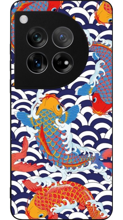 OnePlus 12 Case Hülle - Silikon schwarz Easter 2023 japanese fish