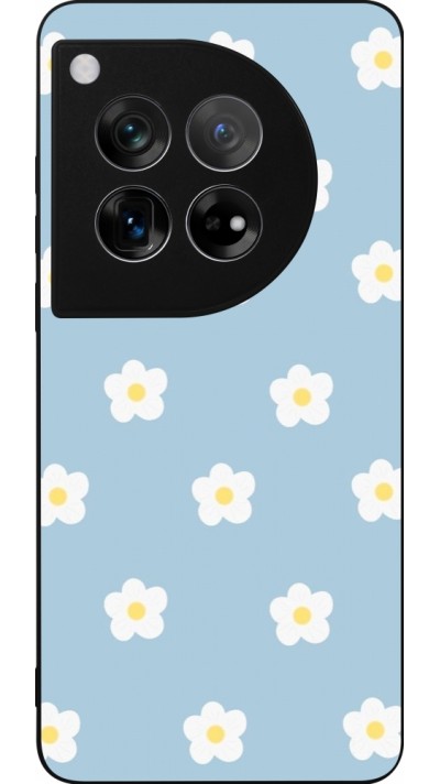 OnePlus 12 Case Hülle - Silikon schwarz Easter 2024 daisy flower