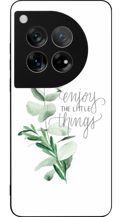 OnePlus 12 Case Hülle - Silikon schwarz Enjoy the little things