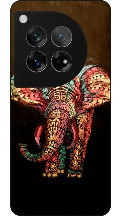 OnePlus 12 Case Hülle - Silikon schwarz Elephant 02