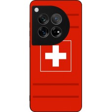 OnePlus 12 Case Hülle - Silikon schwarz Euro 2020 Switzerland