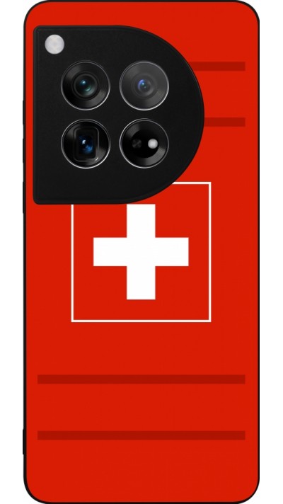 OnePlus 12 Case Hülle - Silikon schwarz Euro 2020 Switzerland