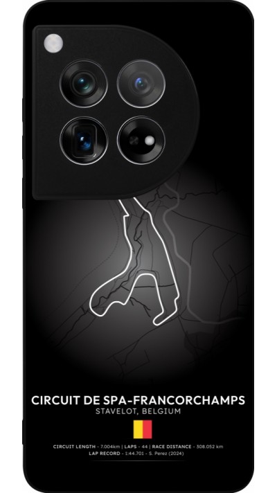 OnePlus 12 Case Hülle - Silikon schwarz F1 Track 2025 Belgium