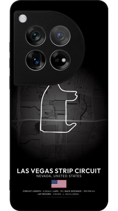 OnePlus 12 Case Hülle - Silikon schwarz F1 Track 2025 Las Vegas