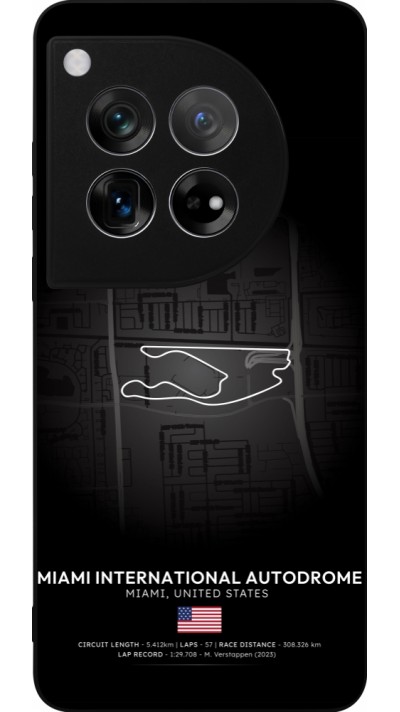 OnePlus 12 Case Hülle - Silikon schwarz F1 Track 2025 Miami