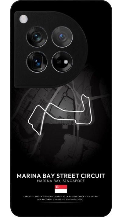 OnePlus 12 Case Hülle - Silikon schwarz F1 Track 2025 Singapore