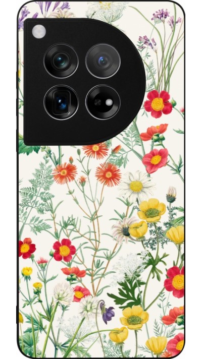 OnePlus 12 Case Hülle - Silikon schwarz Flora Botanical Wildlife