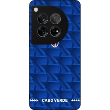 Coque OnePlus 12 - Silicone rigide noir Maillot de football Cap-Vert 2026 personnalisable
